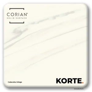 Corian sample Calacatta Griege