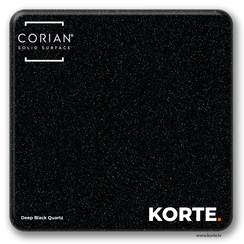 Corian sample Deep Black Quartz