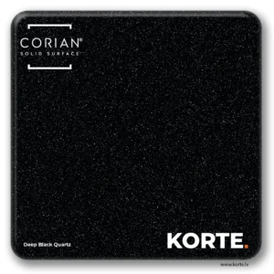 Corian sample Deep Black Quartz