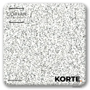 Corian sample Domino Terrazzo