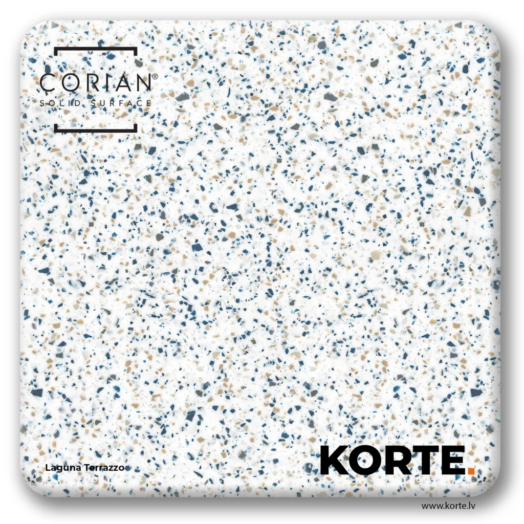 Corian sample Laguna Terrazzo