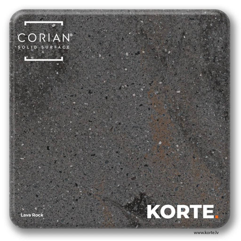 Corian sample Lava Rock
