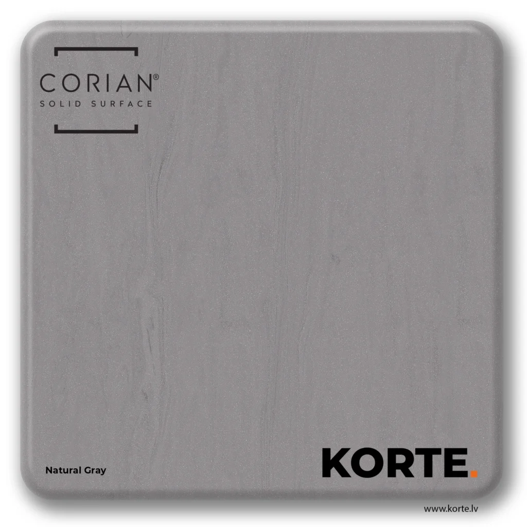 Corian sample Natural Gray