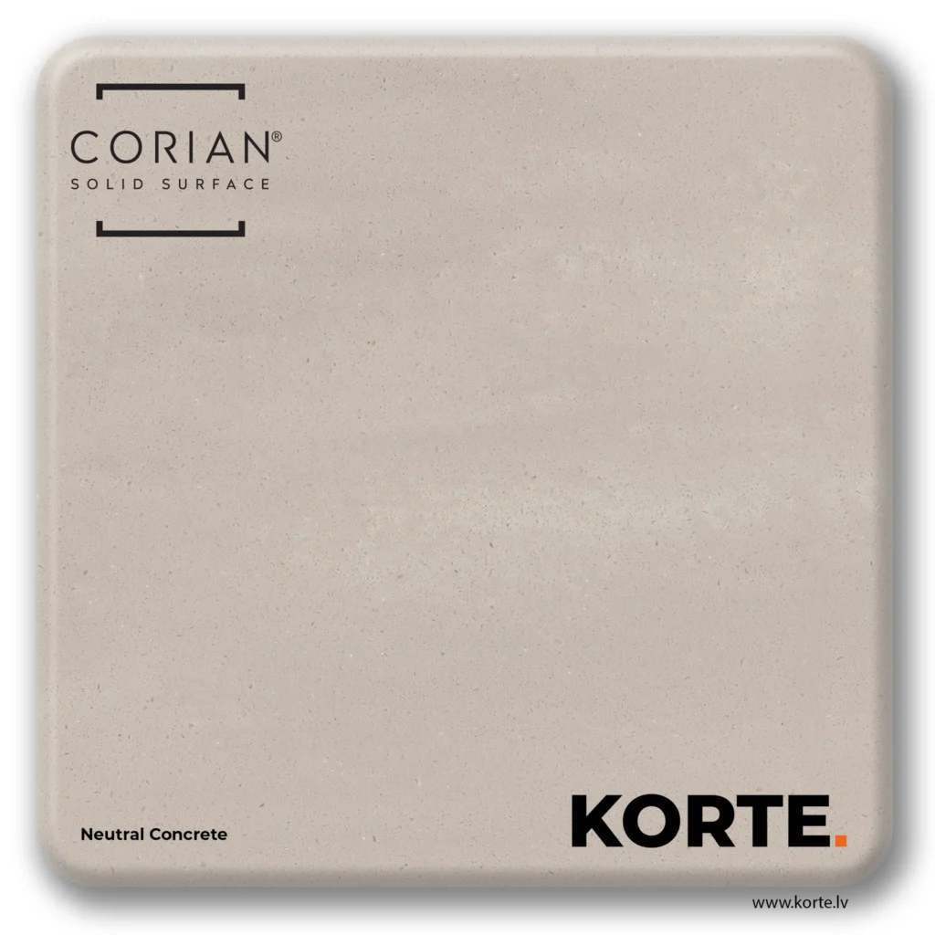Corian sample Neutral Concrete