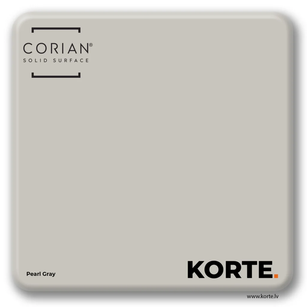 Corian sample Pearl Gray