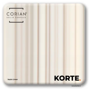 Corian sample Sepia Linear