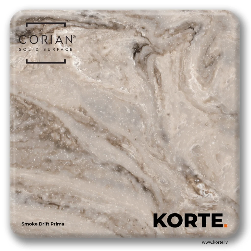 Corian sample Smoke Drift Prima