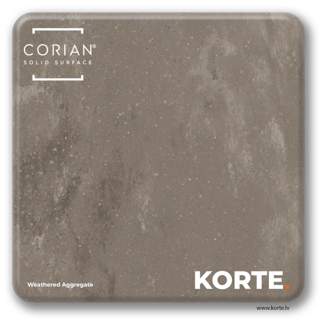 Corian sample Weathered Aggregate
