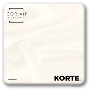 Corian sample White Onyx